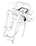 Handle Assembly Diagram and Parts List for 16575C 9000001-9999999 - 1989 Toro Lawn Mower