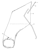 Giant Bagging Kit Diagram and Parts List for 16575 7000001-7999999 - 1987 Toro Lawn Mower