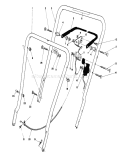 Handle Assembly Diagram and Parts List for 16575 8000001-8012678 - 1988 Toro Lawn Mower