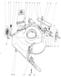Housing Assembly Diagram and Parts List for 16575 8000001-8012678 - 1988 Toro Lawn Mower