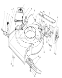 Housing Assembly Diagram and Parts List for 16575 0000001-0999999 - 1990 Toro Lawn Mower