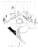 Housing Assembly Diagram and Parts List for 16580 3000001-3999999 - 1983 Toro Lawn Mower
