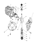 Crankshaft Assembly Diagram and Parts List for 16580 4000001-4999999 - 1984 Toro Lawn Mower