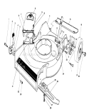 Housing Assembly Diagram and Parts List for 16585C 9000001-9999999 - 1989 Toro Lawn Mower