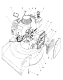 Engine Diagram and Parts List for 16585C 9000001-9999999 - 1989 Toro Lawn Mower