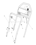 Handle Assembly Diagram and Parts List for 16585C 9000001-9999999 - 1989 Toro Lawn Mower