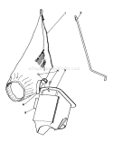 Bagging Kit Diagram and Parts List for 16585 1000001-1999999 - 1991 Toro Lawn Mower