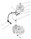 Ignition Assembly Diagram and Parts List for 16585 1000001-1999999 - 1991 Toro Lawn Mower