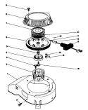 Recoil Assembly Diagram and Parts List for 16585 1000001-1999999 - 1991 Toro Lawn Mower