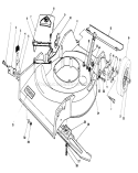 Housing Assembly Diagram and Parts List for 16585 1000001-1999999 - 1991 Toro Lawn Mower