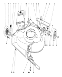 Housing Assembly Diagram and Parts List for 16585 5000001-5999999 - 1985 Toro Lawn Mower