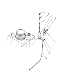 Brake Assembly Diagram and Parts List for 16585 5000001-5999999 - 1985 Toro Lawn Mower