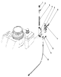 Brake Assembly Diagram and Parts List for 16585 6000001-6999999 - 1986 Toro Lawn Mower