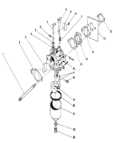 Carburetor Assembly Diagram and Parts List for 16585 6000001-6999999 - 1986 Toro Lawn Mower
