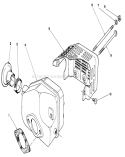 Muffler Assembly Diagram and Parts List for 16585 7000001-7999999 - 1987 Toro Lawn Mower