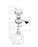 Recoil Assembly Diagram and Parts List for 16585 8000001-8004251 - 1988 Toro Lawn Mower