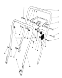 Handle Assembly Diagram and Parts List for 16585 8000001-8004251 - 1988 Toro Lawn Mower