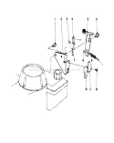 Brake Assembly Diagram and Parts List for 16585 8004252-8999999 - 1988 Toro Lawn Mower