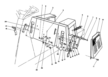 Linkage Assembly Diagram and Parts List for 56177 2000001 - 2999999 Toro Lawn Tractor