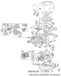 Engine Diagram and Parts List for 16600 7000001-7999999 - 1977 Toro Lawn Mower