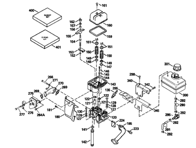 Engine Assemblies Ohsk 120-222023f And Ohsk 120-222024f (Cont.) Diagram and Parts List for 38590 7900001 - 7999999 Toro Snow Blower