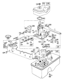 Carburetor Assembly Diagram and Parts List for 16655 8000001-8999999 - 1978 Toro Lawn Mower