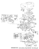 Engine Diagram and Parts List for 16655 8000001-8999999 - 1978 Toro Lawn Mower