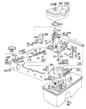 Carburetor Assembly Diagram and Parts List for 16711 7000001-7999999 - 1977 Toro Lawn Mower