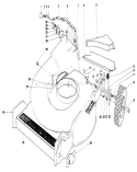 Housing Assembly Diagram and Parts List for 16711 7000001-7999999 - 1977 Toro Lawn Mower