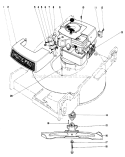 Engine Diagram and Parts List for 16756 7000001-7999999 - 1977 Toro Lawn Mower