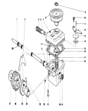 Gear Case Assembly Diagram and Parts List for 16756 7000001-7999999 - 1977 Toro Lawn Mower