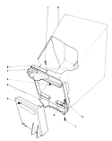 Grass Bag Assembly Diagram and Parts List for 16756 7000001-7999999 - 1977 Toro Lawn Mower