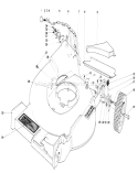 Housing Assembly Diagram and Parts List for 16756 7000001-7999999 - 1977 Toro Lawn Mower