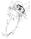 Handle Assembly Diagram and Parts List for 16771 3000001-3999999 - 1983 Toro Lawn Mower