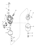 Carburetor Assembly Diagram and Parts List for 16771 4000001-4999999 - 1984 Toro Lawn Mower