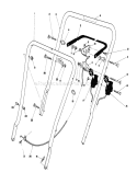 Handle Assembly Diagram and Parts List for 16775 0000001-0999999 - 1990 Toro Lawn Mower