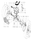 Gear Case Assembly Diagram and Parts List for 16775 4000001-4999999 - 1984 Toro Lawn Mower
