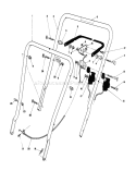 Handle Assembly Diagram and Parts List for 16775 6000001-6999999 - 1986 Toro Lawn Mower