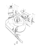 Housing Assembly Diagram and Parts List for 16775 6000001-6999999 - 1986 Toro Lawn Mower