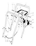 Handle Assembly Diagram and Parts List for 16775 8000001-8022965 - 1988 Toro Lawn Mower
