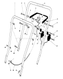 Handle Assembly Diagram and Parts List for 16775 9000001-9999999 - 1989 Toro Lawn Mower