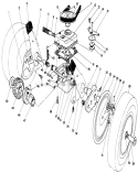 Gear Case Assembly Diagram and Parts List for 16776 0000001-0999999 - 1990 Toro Lawn Mower