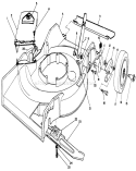 Housing Assembly Diagram and Parts List for 16776 0000001-0999999 - 1990 Toro Lawn Mower