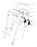 Handle Assembly Diagram and Parts List for 16785 0000001-0999999 - 1990 Toro Lawn Mower
