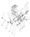 Governor Assembly Diagram and Parts List for 16785 1000001-1999999 - 1991 Toro Lawn Mower