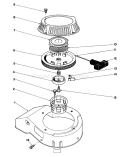 Recoil Assembly Diagram and Parts List for 16785 5000001-5999999 - 1985 Toro Lawn Mower