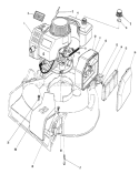 Engine Diagram and Parts List for 16785 5000001-5999999 - 1985 Toro Lawn Mower
