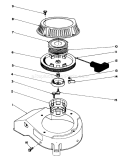 Recoil Assembly Diagram and Parts List for 16785 7000001-7999999 - 1987 Toro Lawn Mower