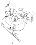 Housing Assembly Diagram and Parts List for 16785 8000001-8007011 - 1988 Toro Lawn Mower