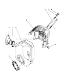 Muffler Assembly Diagram and Parts List for 16785 8007012-8999999 - 1988 Toro Lawn Mower